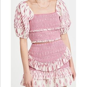 Saylor NYC - Keka TOP, pink ikat, size M - NWT